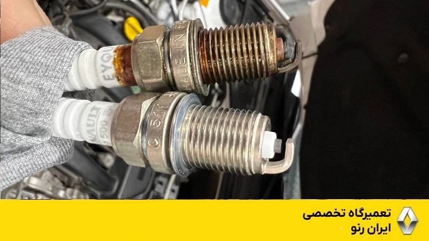 مقایسه شمع نو و شمع خراب ال ۹۰