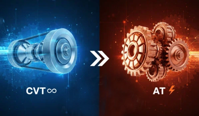 مقایسه گیربکس CVT با AT اتوماتیک از نظر شتاب‌گیری